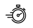 Stopwatch moving at speed